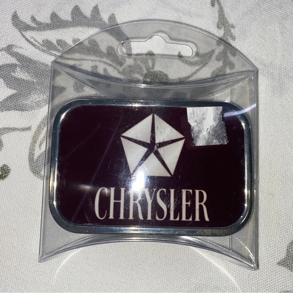 Chrysler‎ Belt Buckle Licensed Brushed Metal Car Logo